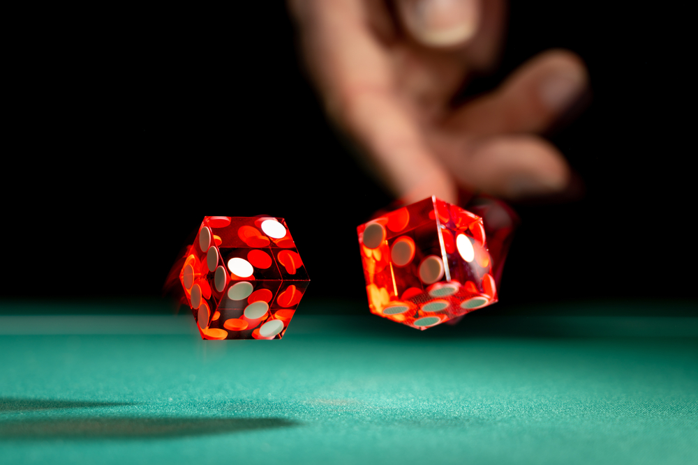 dice, gambling, craps table