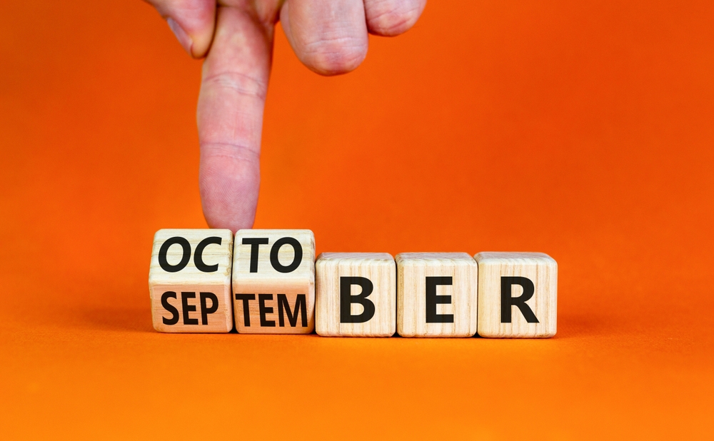 September turns to October